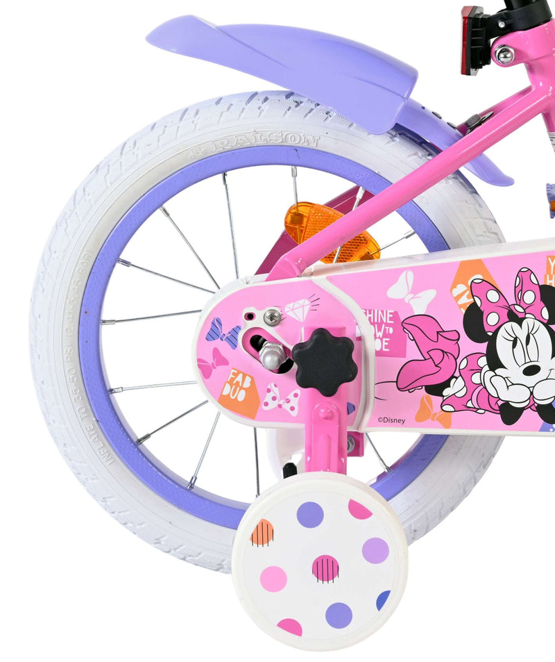 Load image into Gallery viewer, Disney minnie cutest ever! kinderfiets - meisjes - 14 inch - roze
