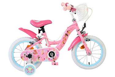 Volare magic royals kinderfiets - meisjes - 14 inch - roze - twee handremmen