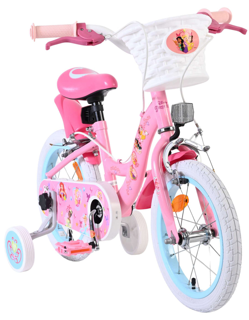 Load image into Gallery viewer, Disney prinzessin disney princess kinderfiets - meisjes - 14 inch - roze - twee handremmen
