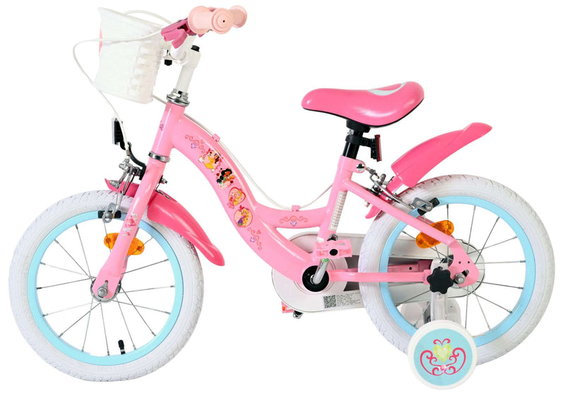 Load image into Gallery viewer, Disney prinzessin disney princess kinderfiets - meisjes - 14 inch - roze - twee handremmen
