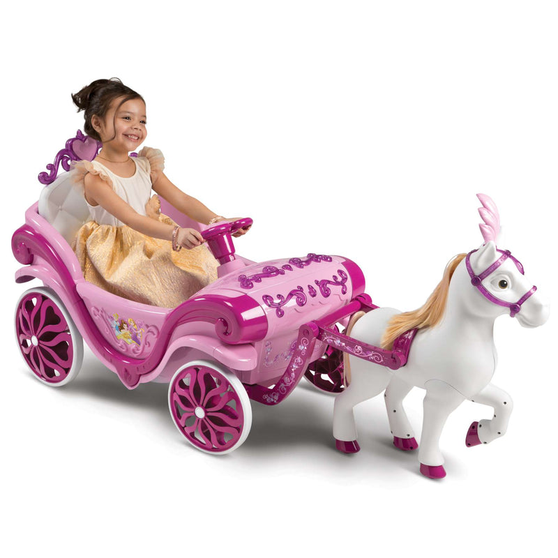 Load image into Gallery viewer, Disney prinzessin disney princess paard met koets - elektrische ride-on
