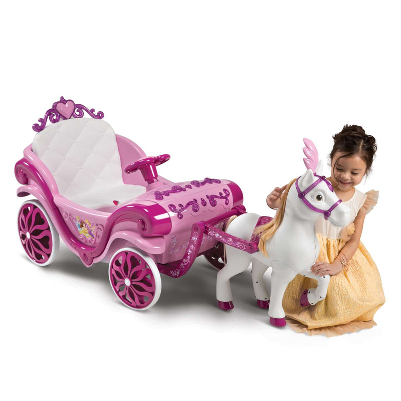 Load image into Gallery viewer, Disney prinzessin disney princess paard met koets - elektrische ride-on
