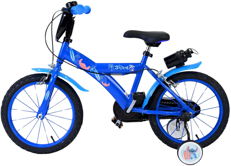 Load image into Gallery viewer, Stitch Stitch Kinderfiets Jongens 16 inch Blauw Twee handremmen

