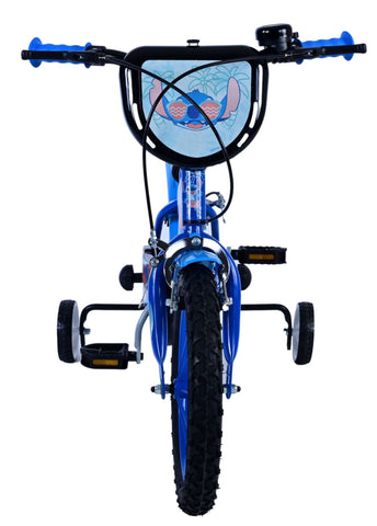 Disney Stitch Kinderfiets - Jongens - 14 inch - Blauw - Twee handremmen