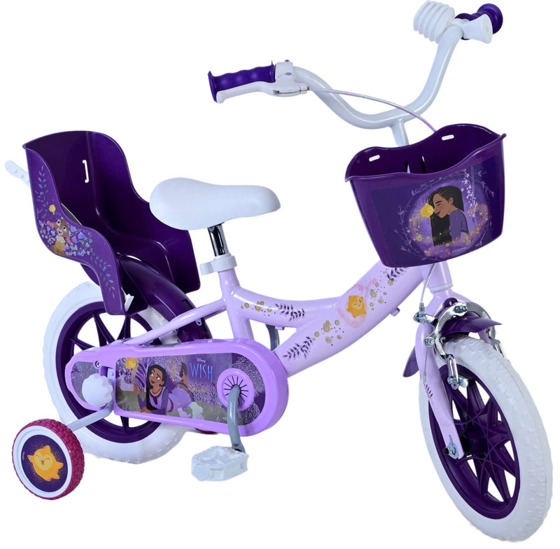 Load image into Gallery viewer, Wish Wish Wish Kinderfiets Meisjes 12 inch Paars
