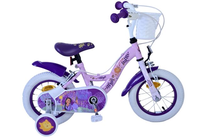 Load image into Gallery viewer, Wunsch disney wish kinderfiets - meisjes - 12 inch - paars - twee handremmen
