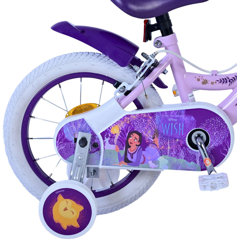 Load image into Gallery viewer, Wish disney kinderfiets - meisjes - 14 inch - paars - twee handremmen
