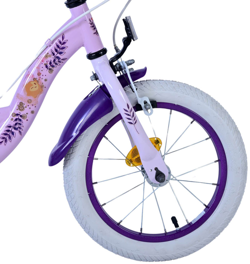 Load image into Gallery viewer, Wish disney kinderfiets - meisjes - 14 inch - paars - twee handremmen
