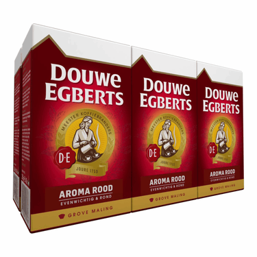 Douwe egberts aroma rood grove maling (6x 500gr)
