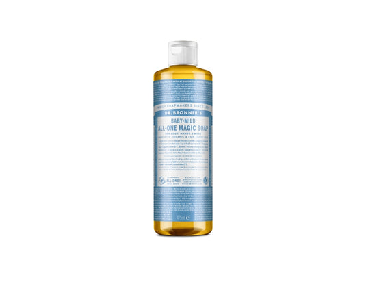 Dr. bronner's vloeibare zeep - pure castile - baby - parfumvrij - 475 ml