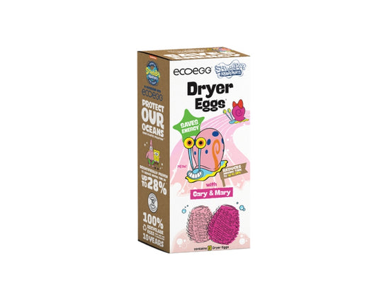 Ecoegg wasdrogerballen - spongebob - gary mary - geurvrij - 2 stuks