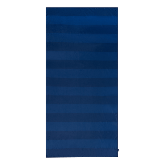 Vibrant stripes | blauwe microvezel handdoek 180 x 90 cm