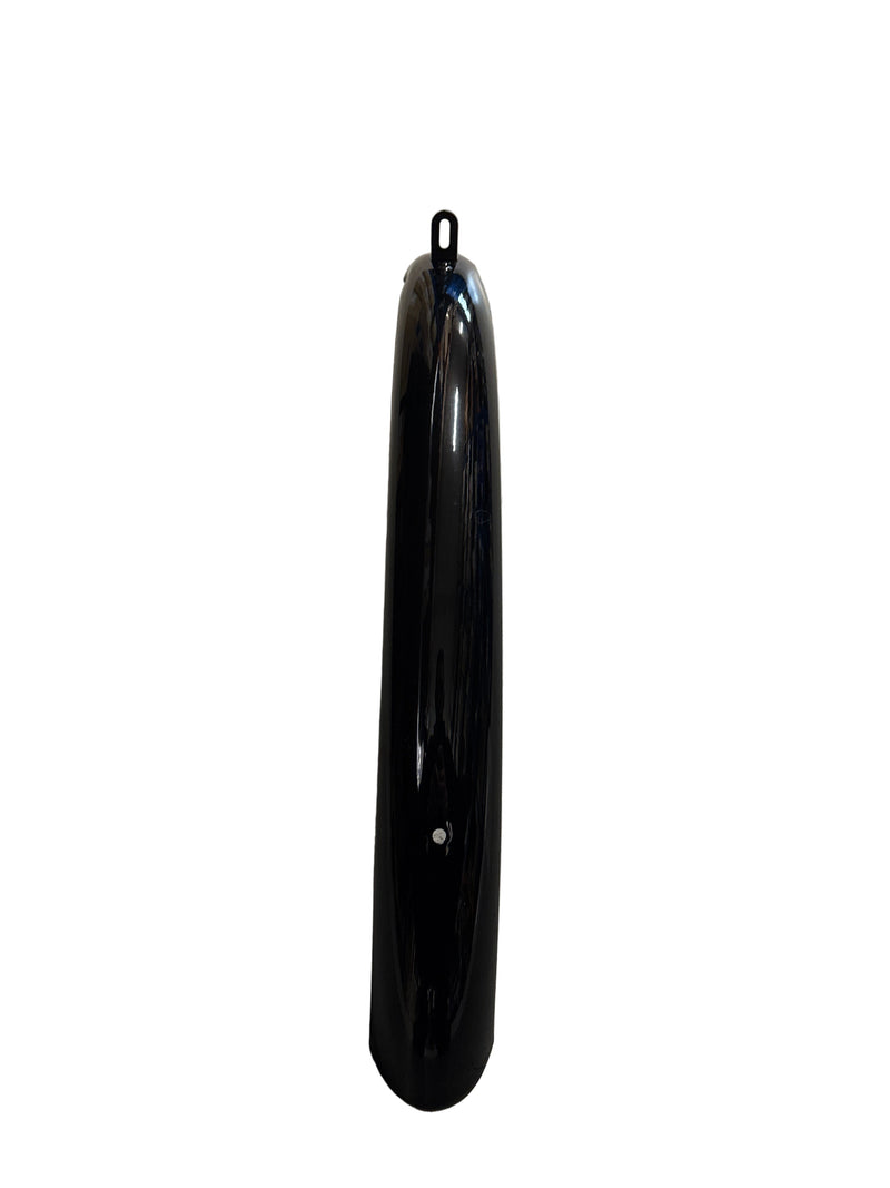 Load image into Gallery viewer, voorspatbord 28 inch staal zwart

