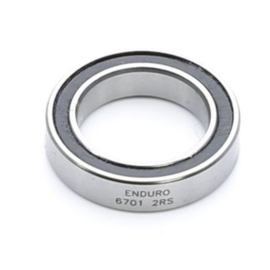 Enduro bearings 6701 2rs - abec 3 (radial) - 12x18x4