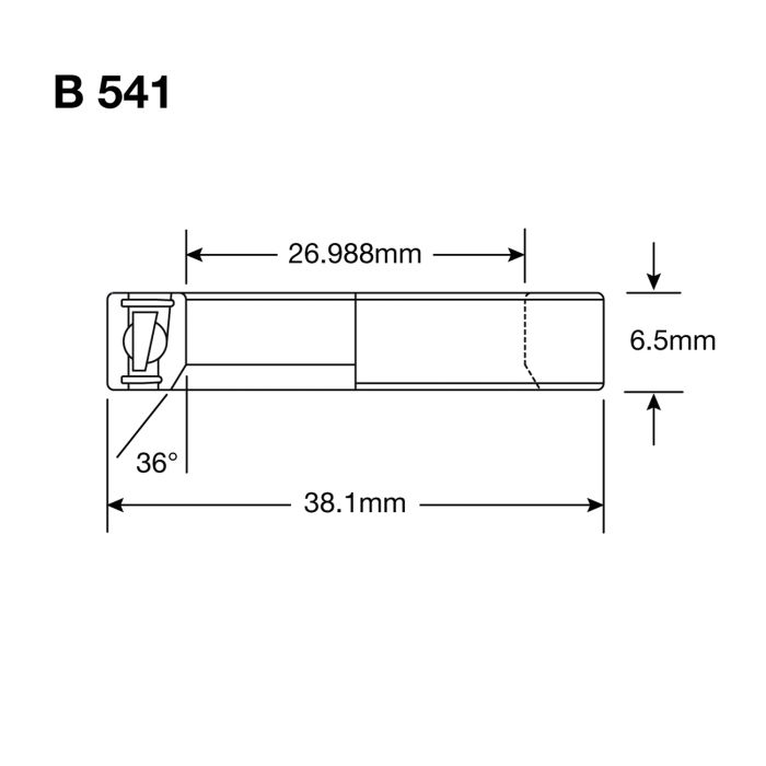 Afbeelding laden in galerijviewer, Enduro bearings b 541 max - abec 3 max (radial) - 1 1 16''x1,5''x9 32''

