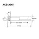 Enduro bearings acb 3645 cc ss - 440c stainless (angular contact) - 30,2x41x6,5 (36x45°)