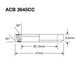 Enduro bearings acb 3645 cc bo - abec 5 - black oxide (angular contact) - 30,2x41x6,5 (36x45°)