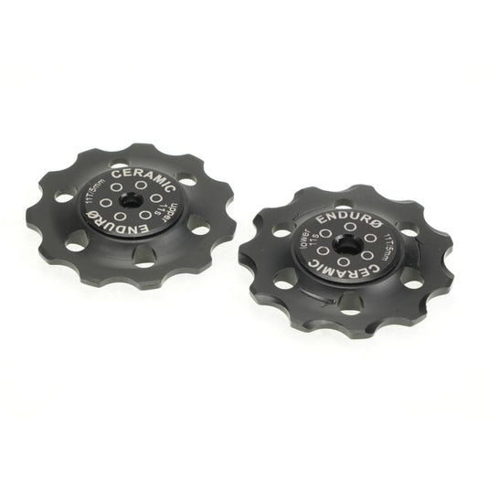 Enduro bearings jockey wheel set zero ceramic - sram - 11 speed - black