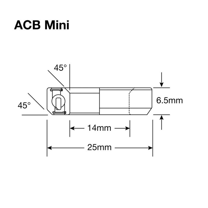Load image into Gallery viewer, Enduro bearings acb mini bo - abec 5 - black oxide (angular contact) - 14,2x25x6,5 (45x45°)
