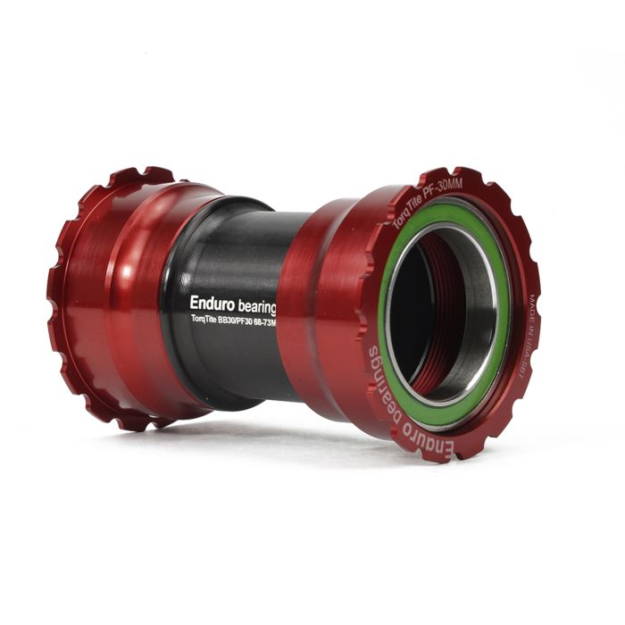 Afbeelding laden in galerijviewer, Enduro bearings torqtite bottom bracket - pf30 to 30mm (narrow) - a c ss - red
