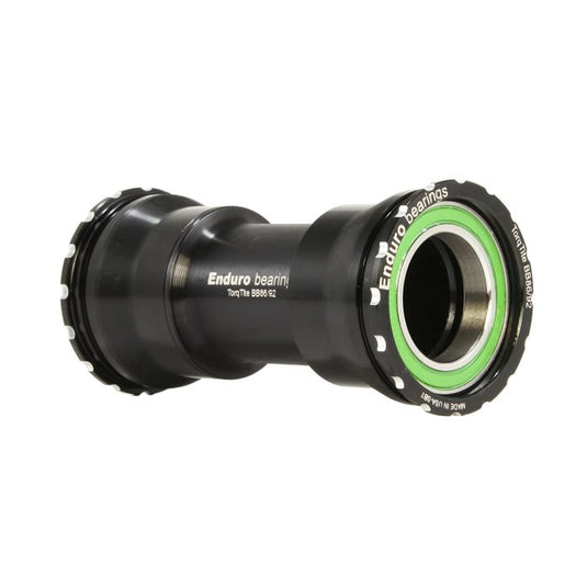 Enduro bearings torqtite bottom bracket - bb86 92 to 24mm - a c ss - black
