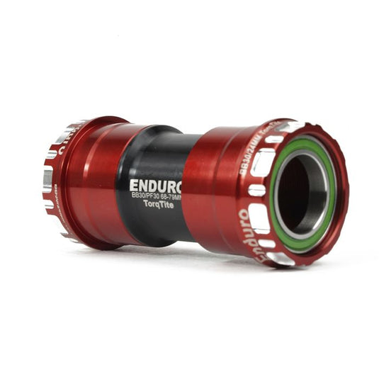 Enduro bearings torqtite bottom bracket - bb30 to 24mm - a c ss - red