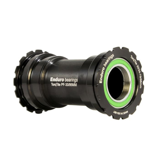 Enduro bearings torqtite bottom bracket - bb386 to 24mm - a c ss - black