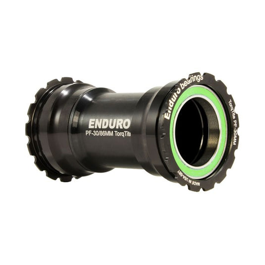 Enduro bearings torqtite bottom bracket - bb386 to 30mm - a c ss - black