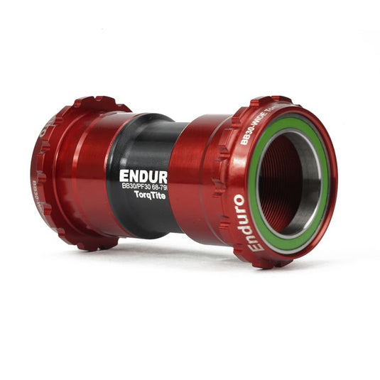Enduro bearings torqtite bottom bracket - bb30 to 30mm - a c ss - red
