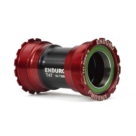 Enduro bearings t47 internal bottom bracket to 30mm (narrow) - a c ss - red