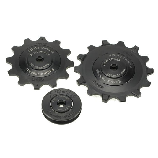 Enduro bearings derailleur pulleys - xd-15 - sram eagle - 12 speed - black