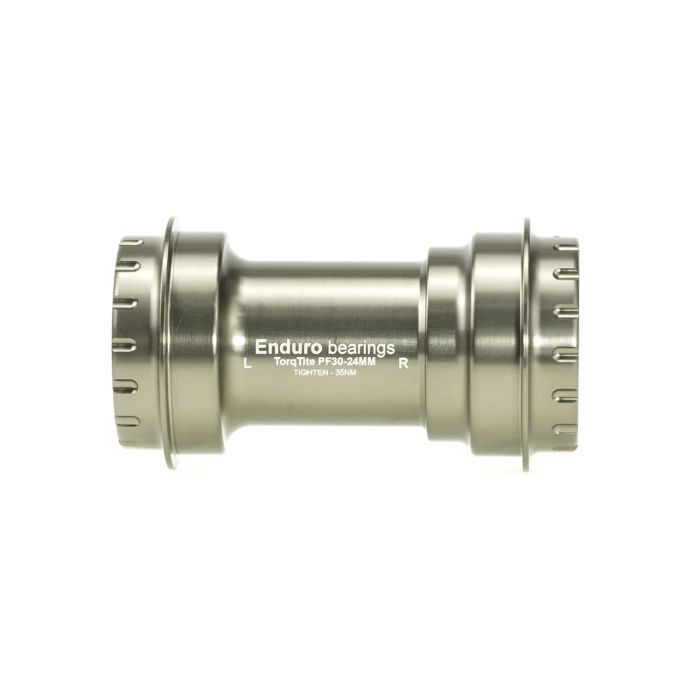 Load image into Gallery viewer, Enduro bearings torqtite bottom bracket - pf30 to 24mm - ss - graphite
