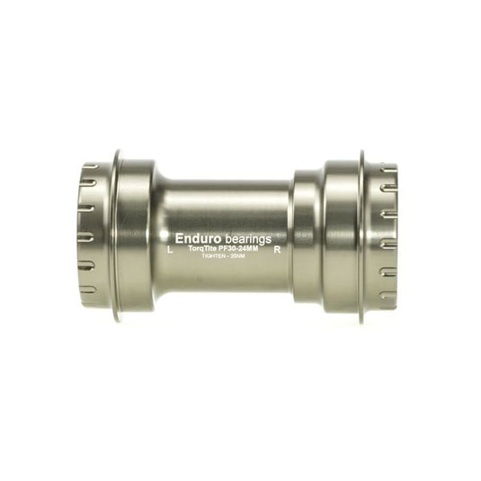 Enduro bearings torqtite bottom bracket - pf30 to 24mm - ss - graphite
