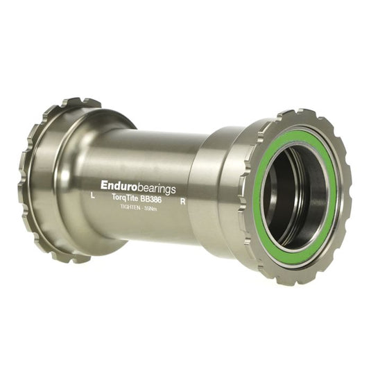 Enduro bearings torqtite bottom bracket - bb386 to 30mm - a5 solid lube - graphite