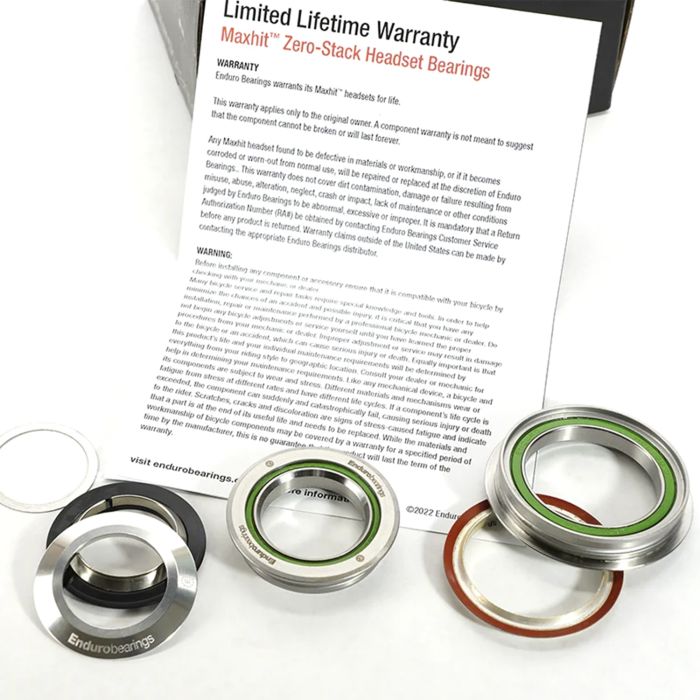 Load image into Gallery viewer, Enduro bearings headset - maxhit zero stack - 44mm 56mm (1,125'' 1,5'')
