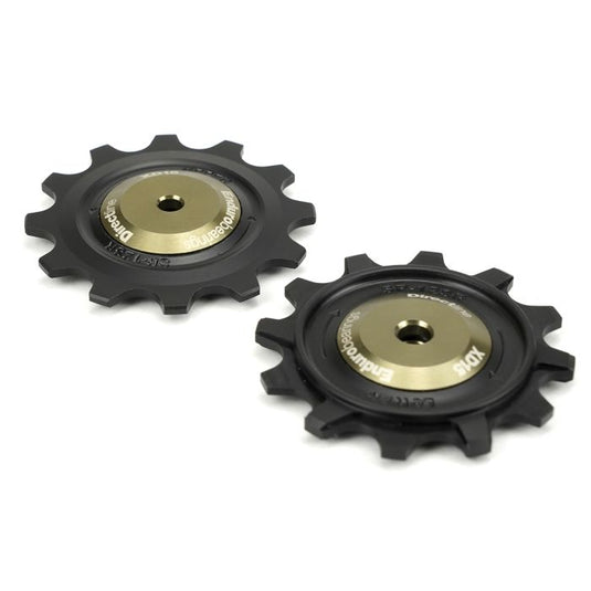 Enduro bearings derailleur pulleys - directline xd-15 - sram road gravel - 12 speed - graphite