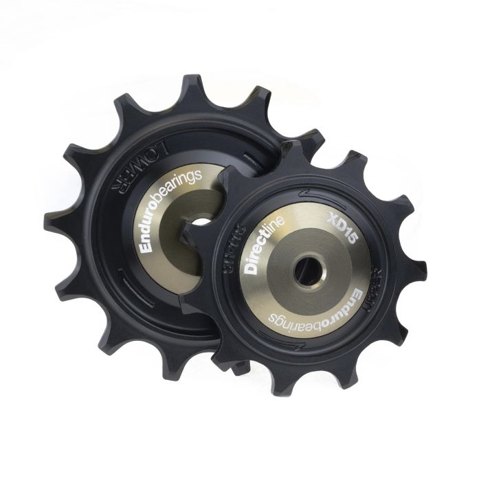 Load image into Gallery viewer, Enduro bearings jockey wheel set directline xd-15 - shimano grx - 11 speed - graphite
