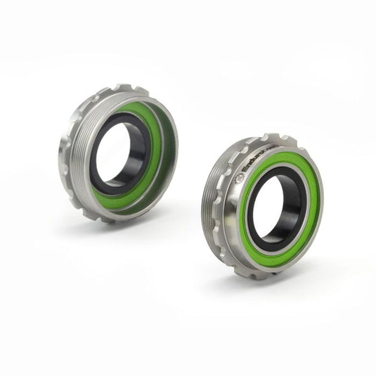 Enduro bearings t47 bottom bracket to 24mm - maxhit integrated - 440c - silver