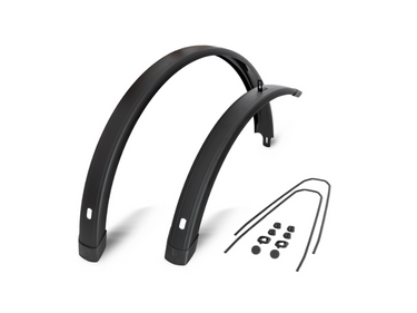 Eurofender ef spatbord set tempo square 28 inch 72mm zwart