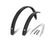 Eurofender ef spatbord set tempo square 28 inch 72mm zwart