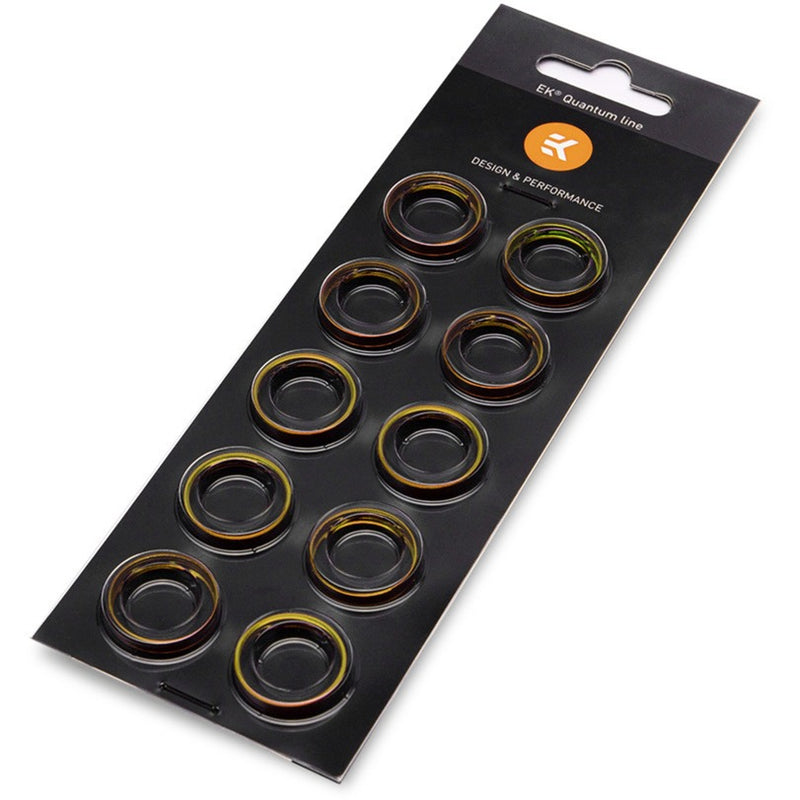 Load image into Gallery viewer, EKWB EKWB EK-Torque HTC-12 Color Rings 10 Pack Gold
