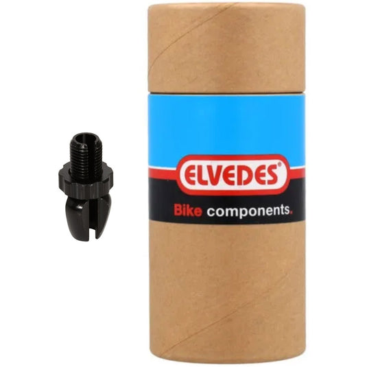 Elvedes hevelverstellers m10 aluminium zwart (10st)
