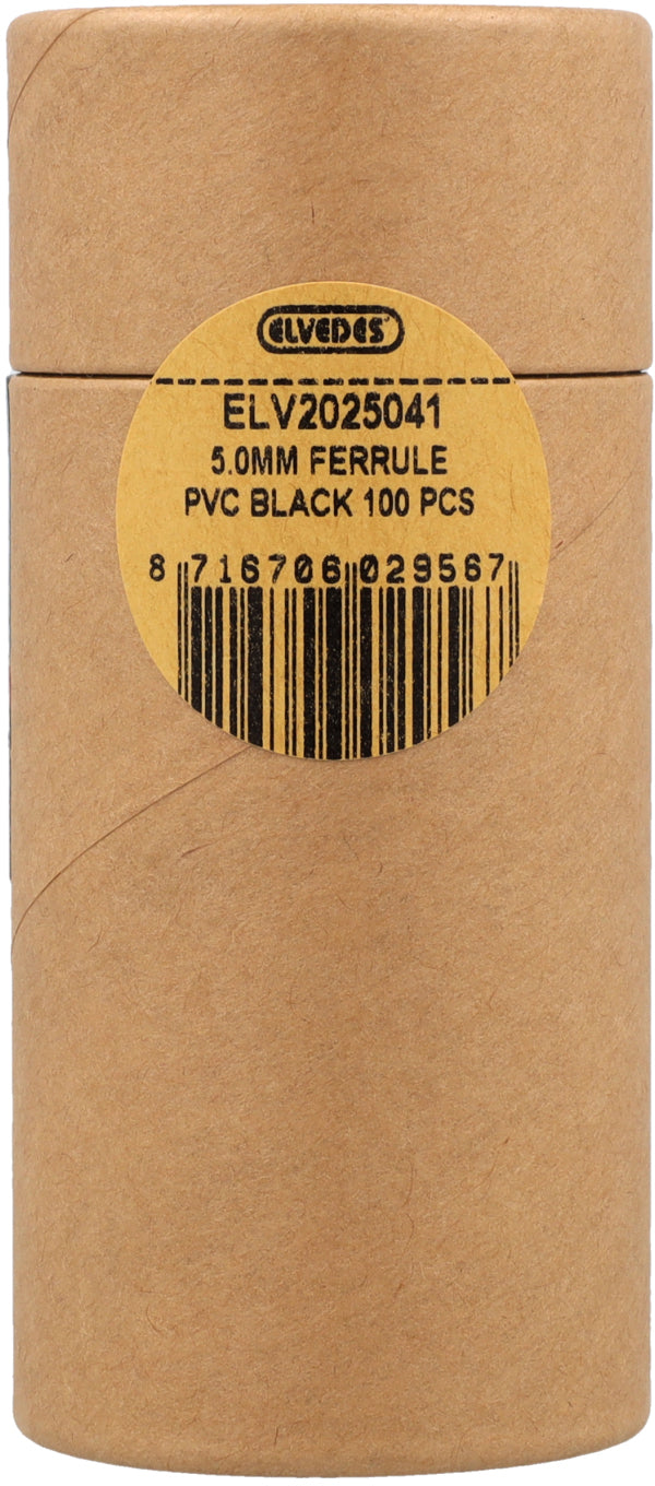 Load image into Gallery viewer, Elvedes kabelhoedjes ø5,0mm pvc - zwart
