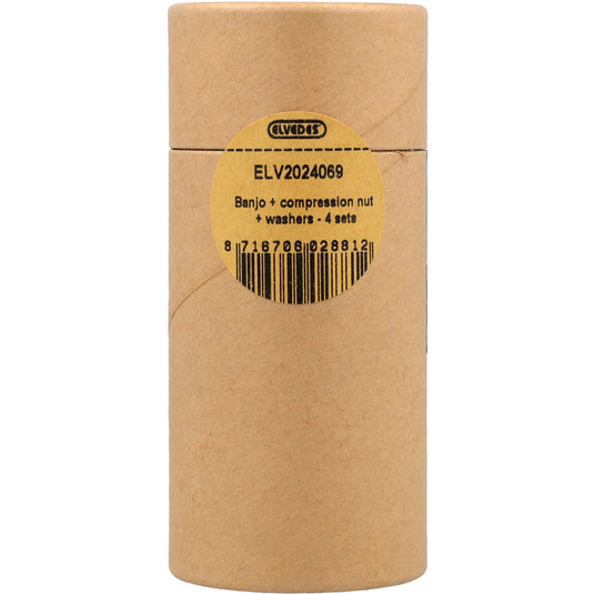 Elvedes set banjo, wartel en ringen (4st)