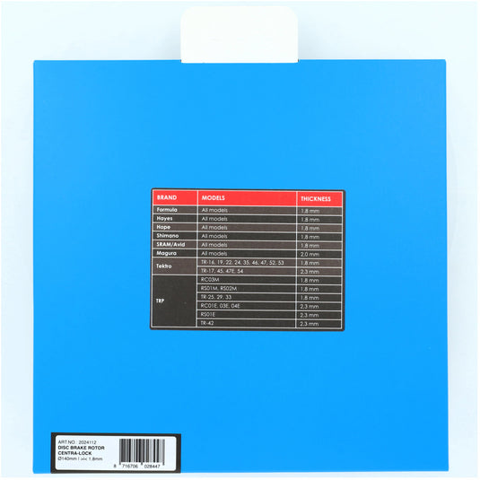 Elvedes remschijf centerlock ø140mm d=1,8mm