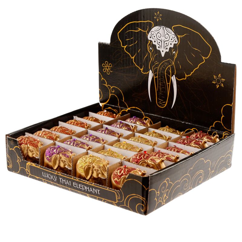 Load image into Gallery viewer, Mini metallic glitter geluk olifant verzamelobject
