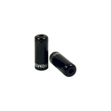 Pot Kabelhoedje Elvedes Zwart 5,0mm | Aluminium | 50 Stuks