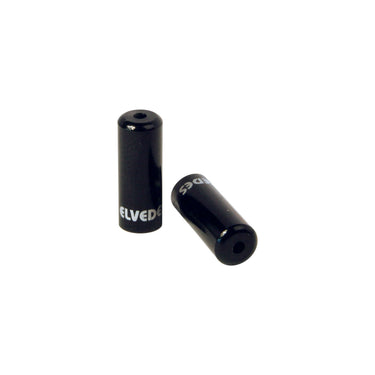 Elvedes pot kabelhoedjes zwart 4,2mm | aluminium | 50 stuks