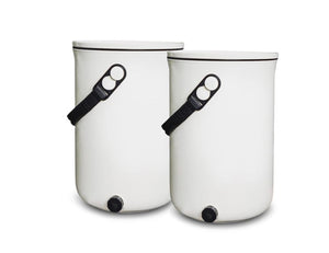 Em agriton bokashi - design keukenemmer - 9,6l - set van 2
