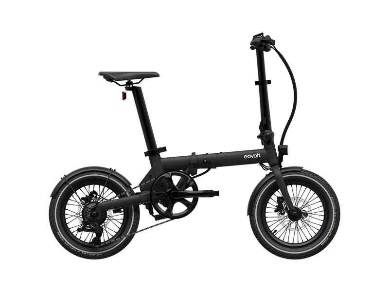 Load image into Gallery viewer, Eovolt elektrische vouwfiets morning 16 origins v3 zwart
